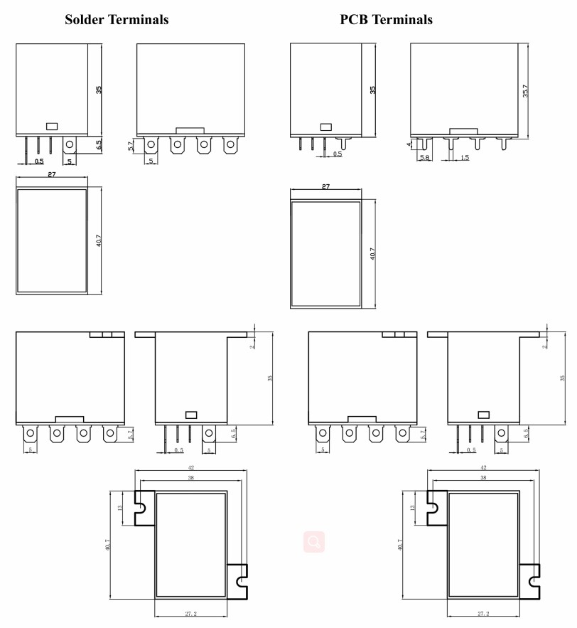 Mini-15-A-Einzelspulen-Allzweckrelais