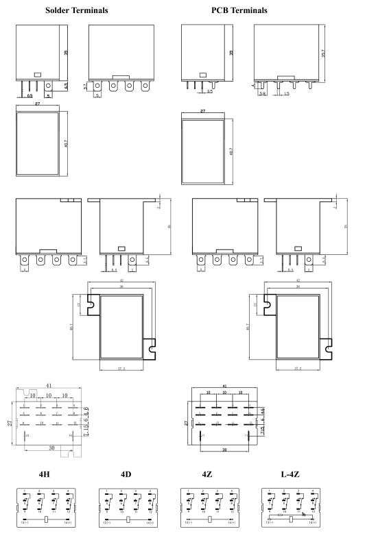 Mini-15-A-Einzelspulen-Allzweckrelais